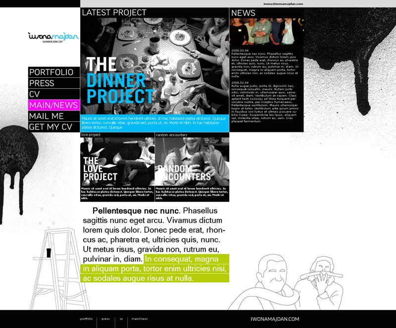 iwona majdan web, site - substancja.pl