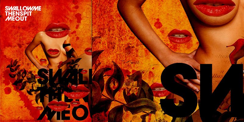 sswallow me then spit me out, substancja, graphic design